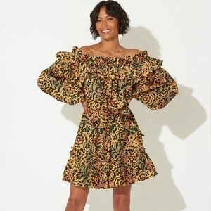 Cleobella Thala Mini Dress Yellow
